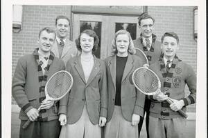 1948 Tennis (Coed) Sports Photo