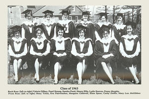 1963 First Class of Graduating Students from the Faculty of Nursing