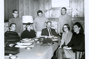 1968 Members of the Creative Writing Group in McCord Hall