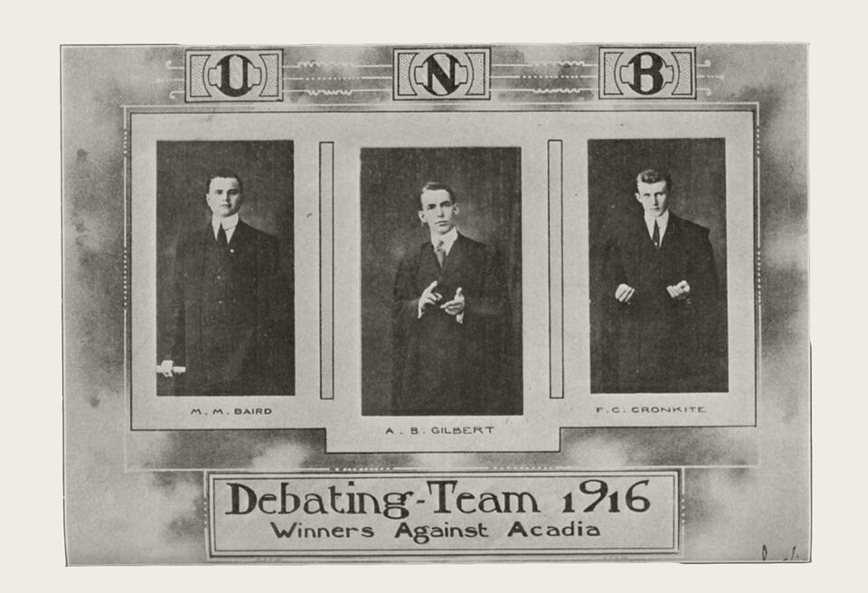 1916 UNB Debating Team