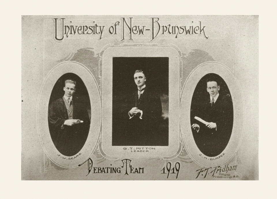1919 UNB Debating Team
