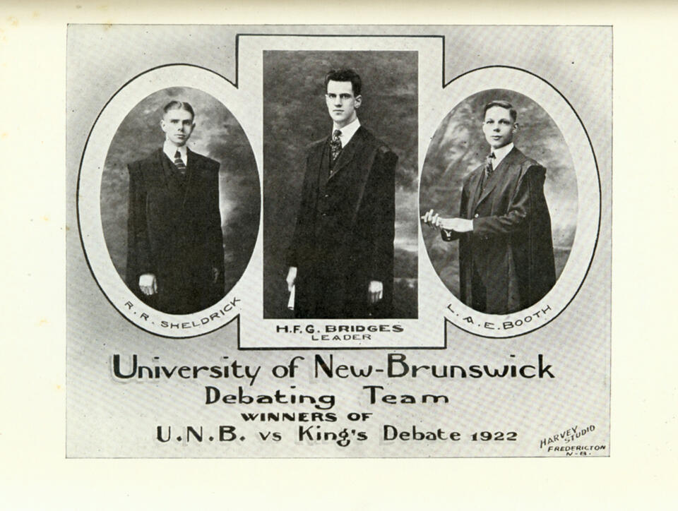 1922 UNB Debating Team