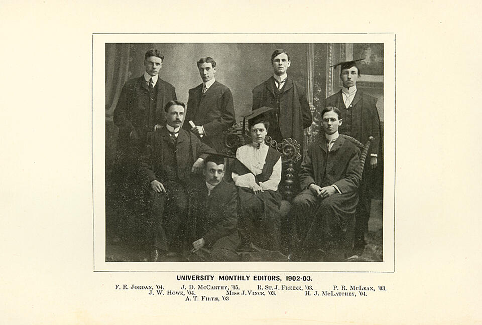 1902-03 University Monthly Editors