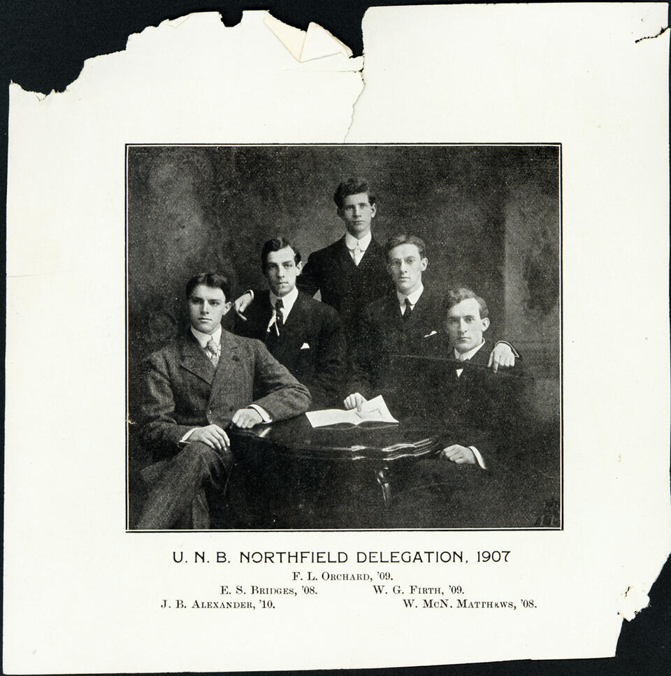 1907 UNB Northfield Delegation