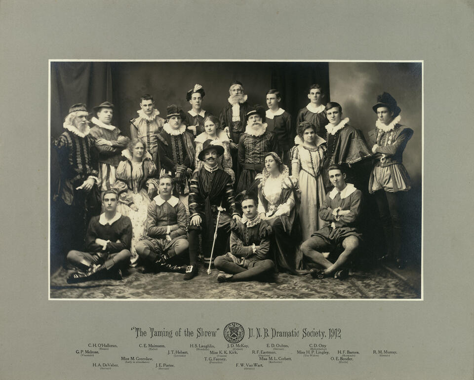 1912 UNB Dramatic Society - The Taming of the Shrew 
