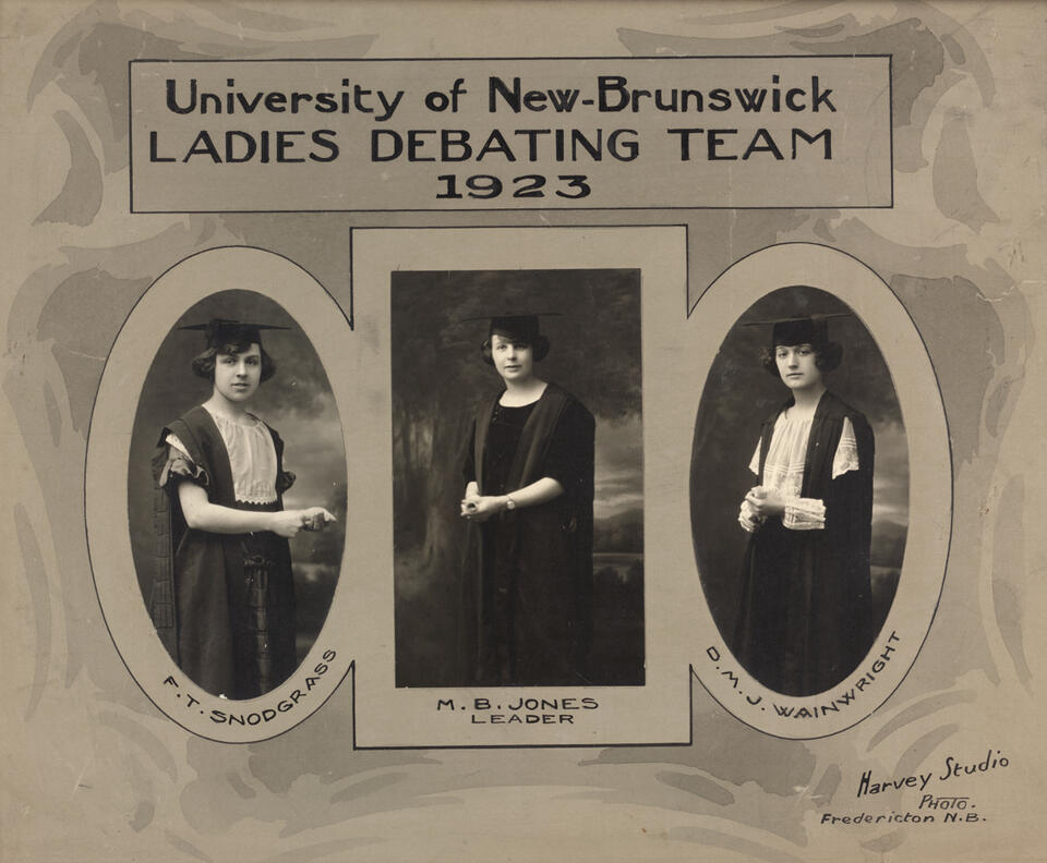 1923 UNB Ladies Debating Team