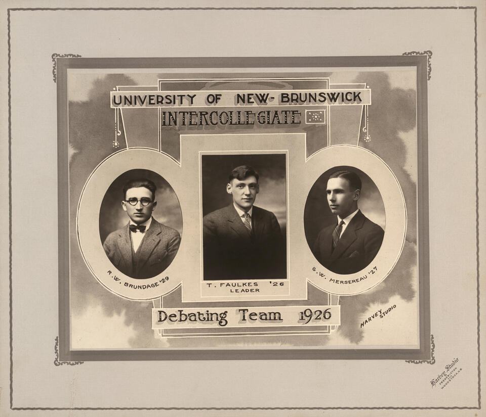 1926 UNB Intercollegiate Debating Team