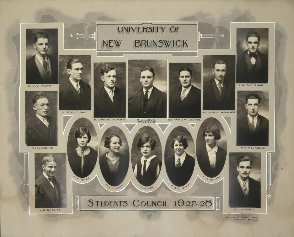 1927-28 UNB Students Council