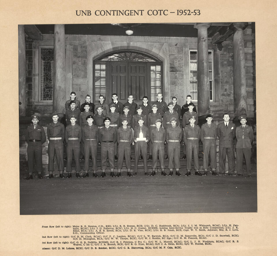 1952-53 UNB Contingent COTC