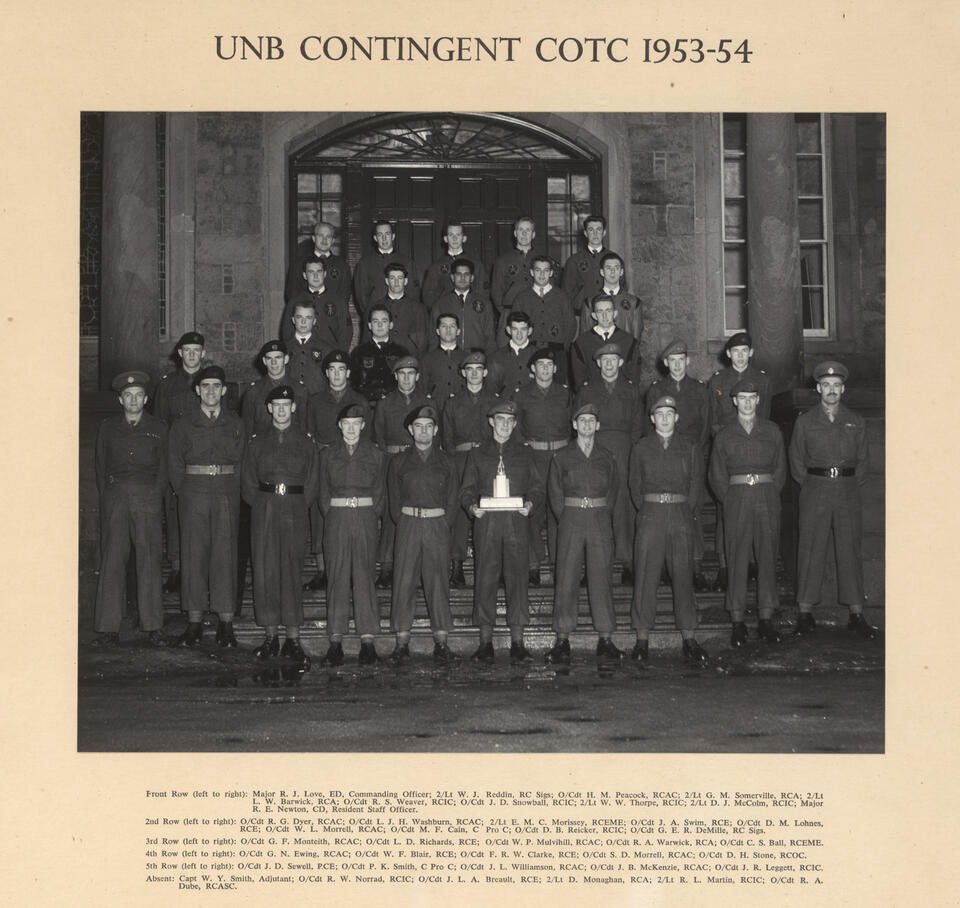 1953-54 UNB Contingent COTC