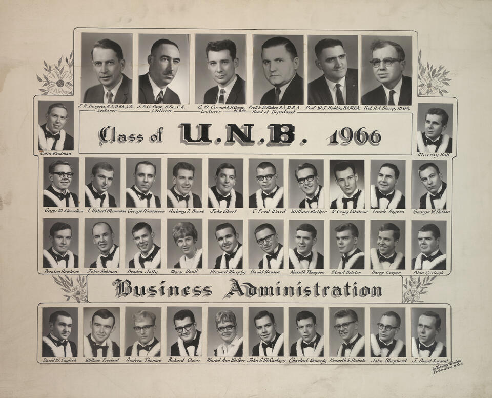 1966 Faculty of Business Administration Graduates
