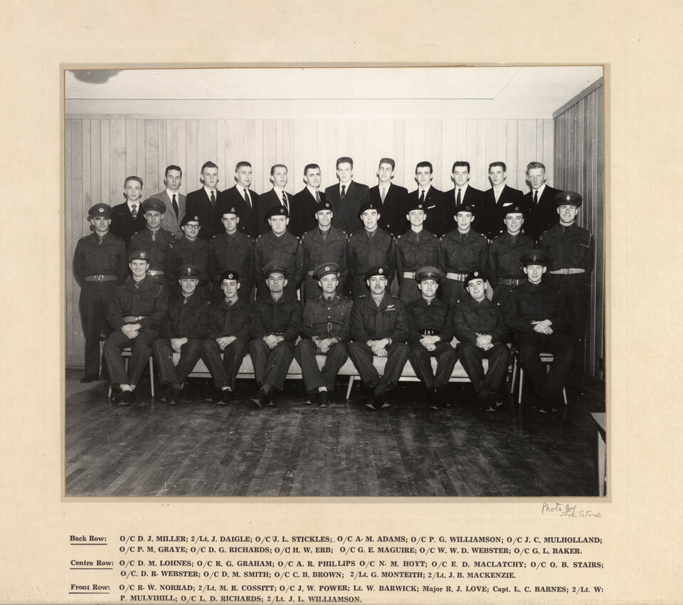 1965 UNB Contingent Canadian Officers Training Corps 